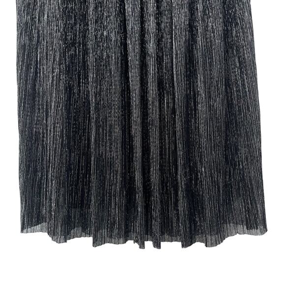 Isabel Marant Etoile‎ Beatrice Midi Skirt Gunmetal Grey Silver Black Metallic Sm - Picture 6 of 16